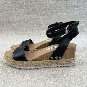 Steve Madden Jewell Strappy Platform Sandals Espadrille Shoes 7.5